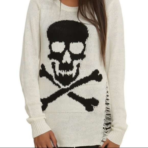skull sweater dress